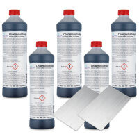 Kromelektrolyt 5000ml med 2x fladanode 100 x 60 x 2mm